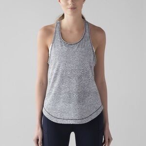 Lululemon Athletica Black and White Tank Top